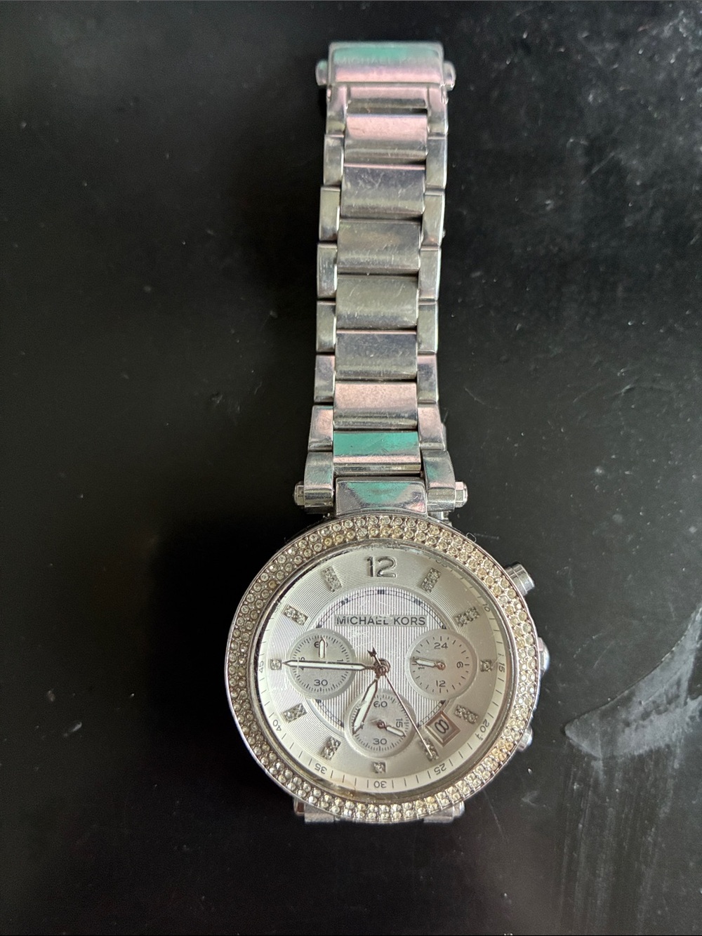 Michael Kors Silver Crystal-Accent Women's Watch. MK 5353